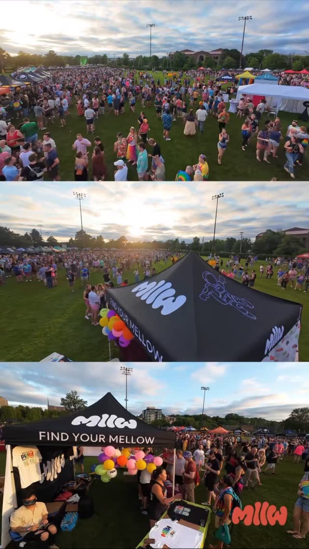 MLLW event tent at outdoor festival