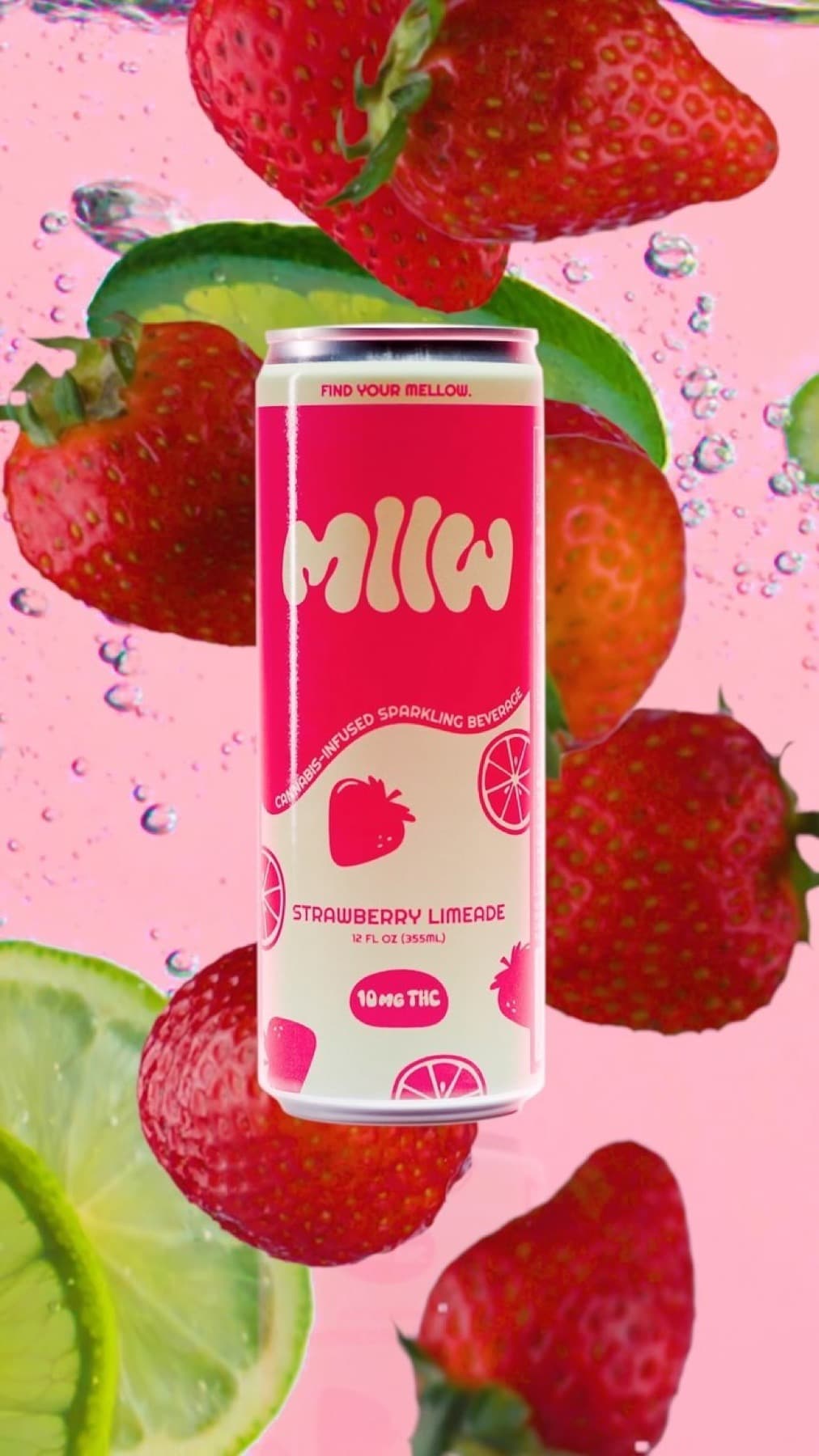 Strawberry Sparkling Limeade (4-Pack)