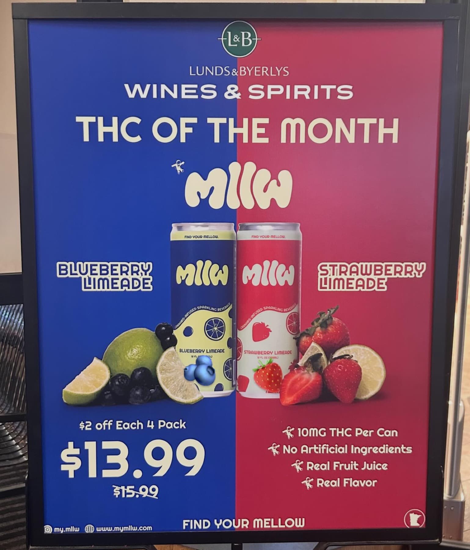 Lunds & Byerlys THC of the Month display featuring MLLW